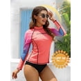 thumbnail image 4 of Women's Rash Guard UPF 50 Long Sleeve Swim Shirts Rashguard Top, 4 of 7