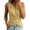 Yellow, variant on Chbgutlmr Womens Cotton Linen Tank Tops Sleeveless Notch Neck Cross Front Irregular Hem Ruched Crop Top Casual Summer Fitted Blouse Tops