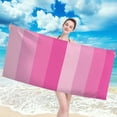 thumbnail image 3 of Ruziyoog Microfiber Beach Towel Super Lightweight Special Pattern Bath Towel Sandproof Beach Blanket Multi-Purpose Towel for Travel Swimming Pool Camping 31.56X62.99In Multicolor, 3 of 7