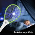 thumbnail image 3 of CNKOO Bug Zapper Racket Fly Killer Rechargeable Electric Fly Swatter Racket with 3500V Powerful Grid Pest Insects Control Flying Bugs Trap Mosquito Killer for Indoor Outdoor, 3 of 7