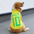 thumbnail image 1 of Perro Camiseta Mascotas Fútbol Jersey Deportes Fútbol Equipo Nacional Chaleco Gato Verano Ropa Fresca Ropa, 1 of 4