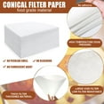 thumbnail image 3 of 20 Pcs Fryer Cooking Oil Filters MODANU 9.05" Filter Cones Cooking Oil Clean Filtering Deep Fryer, White, 3 of 7