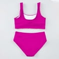 thumbnail image 5 of Shadoumai Girls Two Piece Swimsuits For Kids Teen Bikini With Adjustable Ties And UPF Sun, 5 of 5