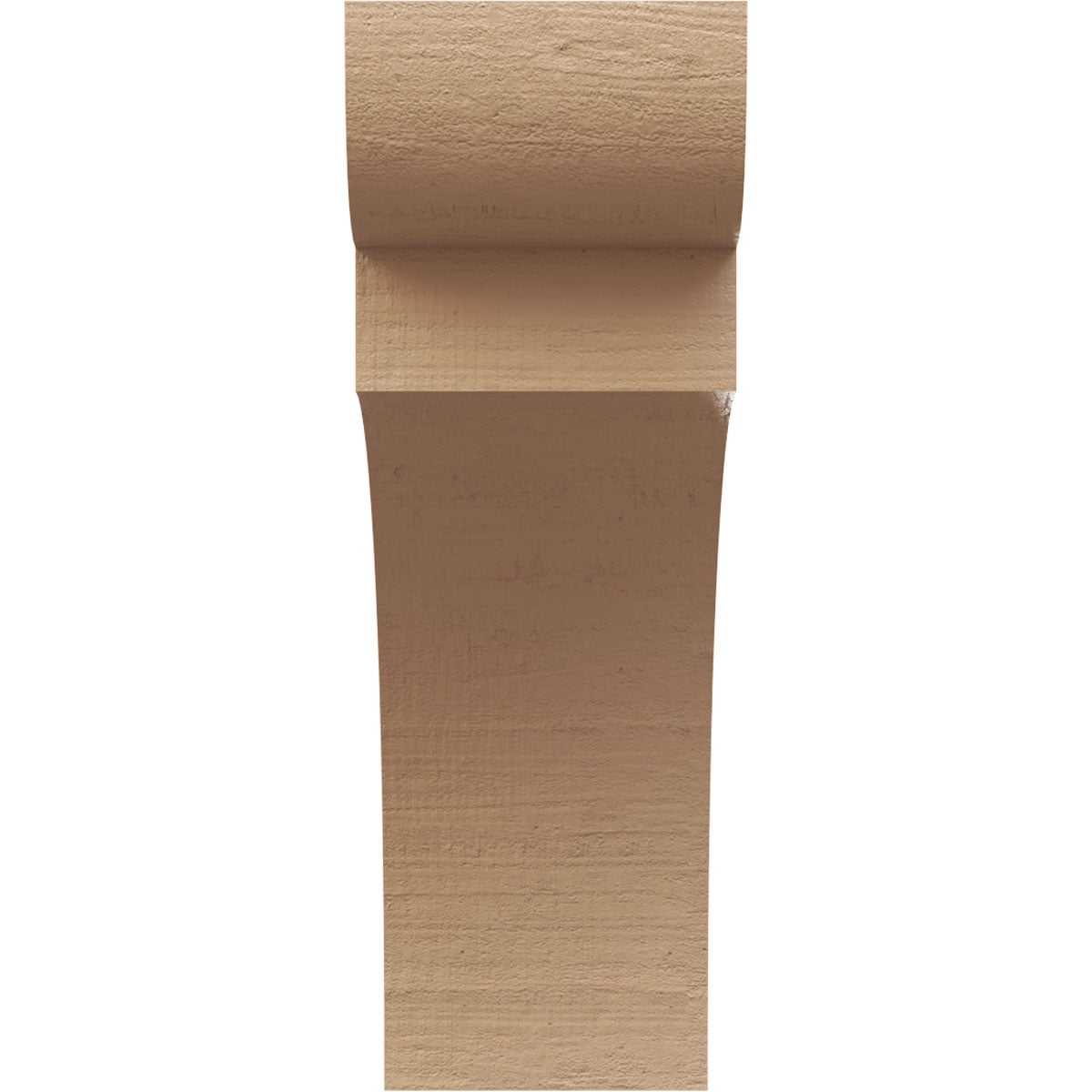 5"W x 10"D x 15"H Classic Yorktown Rough Cedar Woodgrain TimberThane Corbel, Primed Tan