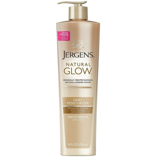 4 Pack Jergens Natural Glow Daily Moisturizer, Fair to Medium Skin