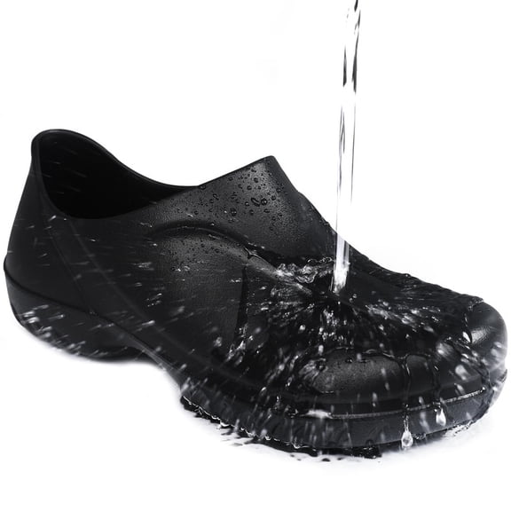 LAoutun Non Slip Work Shoes for Men Non Slip Clogs Men Slip-Resistant Chef Shoes Slip-on Food Service