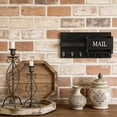 thumbnail image 4 of Wood Wall Mounted Coat Rack with Key Organizer | Entryway Mail and Hat Holder | Storage Shelf for Keys, Sunglasses, and Mail | Home Mudroom or Living Room Wall Organizer, 4 of 7
