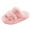 Pink, variant on adviicd Girls Fluffy Slippers for Kids Cute Fuzzy Slippers Open Toe Warm Cross Band Plush Slip on House Indoor Slippers (Pink,6-7 Years)