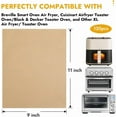 thumbnail image 2 of BYKITCHEN 11 x 9in Air Fryer Parchment Paper Sheet Liners Compatible with Breville Smart Oven Air Fryer Pro BOV900BSS/ Cuisinart Airfryer Toaster Oven, Airfryer Toaster Combo Accessories(120pcs), 2 of 2