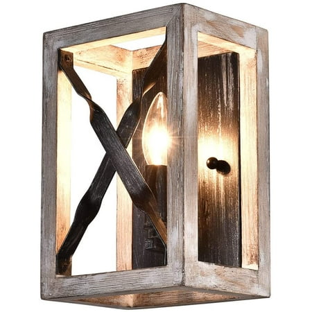 

Aohuada Vintage Industrial Wall Sconces Matte Black Modern Indoor Wall Sconce Lighting Hardwired for Living Room Bedroom