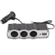 thumbnail image 4 of Adaptador de cargador de corriente CC, divisor de enchufe para encendedor de cigarrillos de coche de 3 enchufes con enchufe USB, 4 of 8