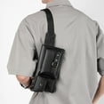 thumbnail image 5 of Wuztai Men's Crossbody Waist Bag 24x13x3cm, Multi-Pocket PU Leather Chest Bag for Travel Commuting, Mobile Phone Waist Pack, 5 of 6