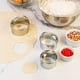 thumbnail image 3 of Baking Anderson's Cortadores de galletas y fondant, acero inoxidable, juego redondo graduado de 3 piezas con asas, juego de 3, 42137, negro, 3 of 3
