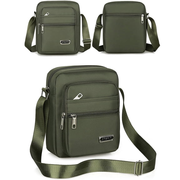 Crossbody Bag For Men Small Travel Messenger Bag Business Bag With Multiple Pockets Adjustable Strap Compact