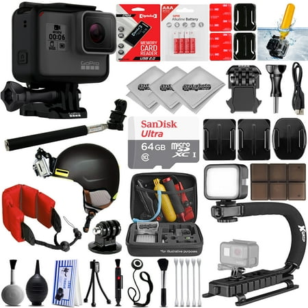 GoPro Hero 5 HERO5 Black Digital Camcorder + 64GB 30PC Sports Action Bundle