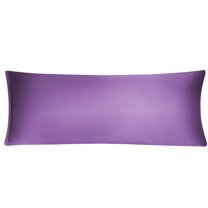 REGALWOVEN Satin Pillowcase 20"x54" Long Body Pillowcases with Zipper, Purple