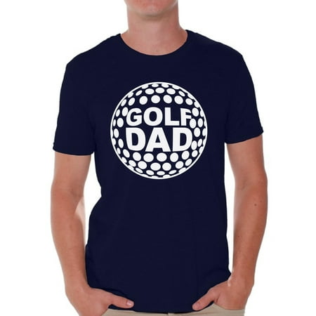 Awkward Styles Men's Golf Dad Graphic T-shirt Tops White Sport Dad Gift Golf Player Father`s Day