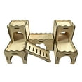 thumbnail image 1 of Escondite de madera para hámster, cabaña para dormir con escalera para trepar, accesorio de jaula, decoración de hábitat para hámsteres enanos, lemmin, 1 of 9