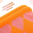 thumbnail image 4 of Woven Clutch Purse for Women Summer Beach Bag Casual Colorblock Evening Handbags Vacation Bag with Chain, 4 of 6