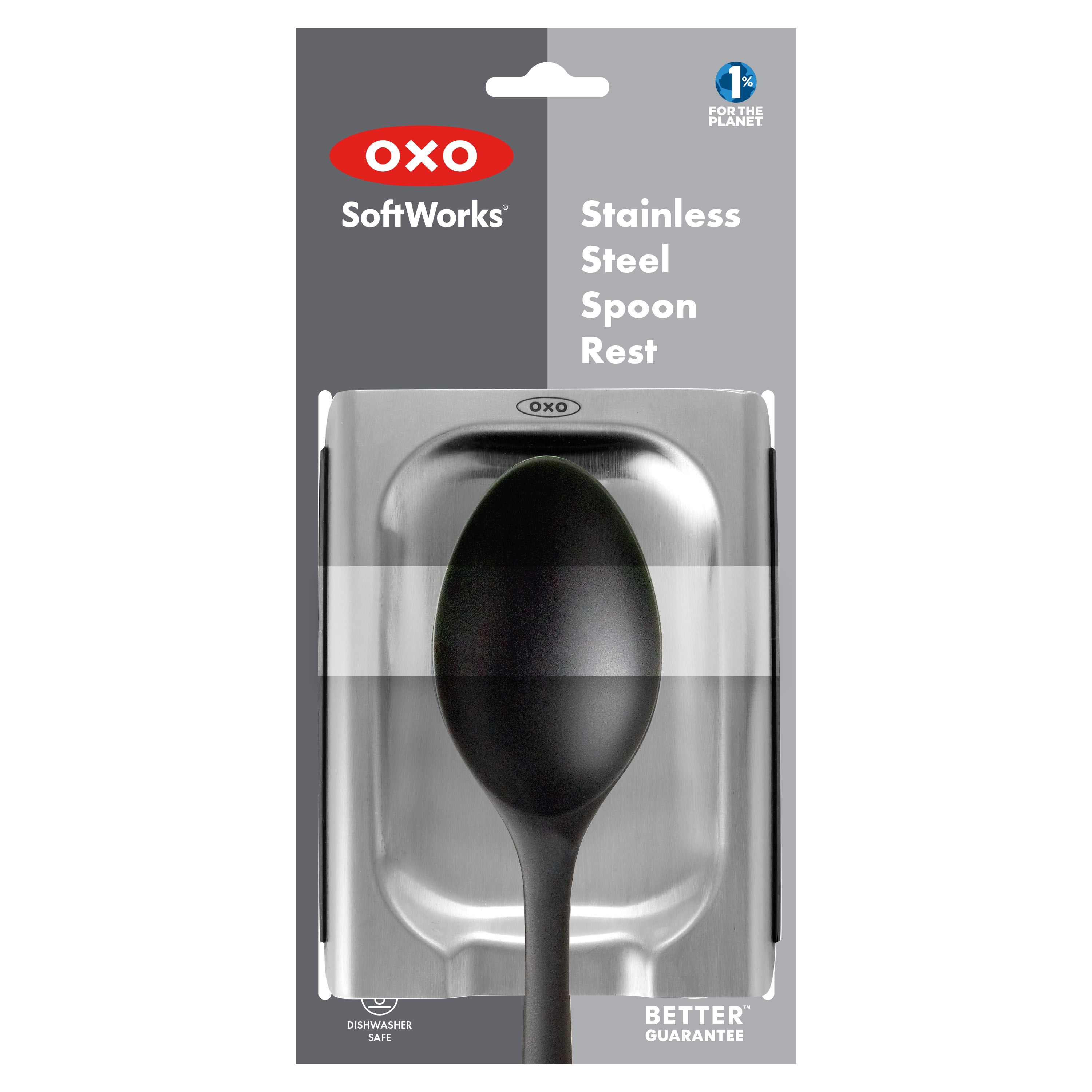 OXO Softworks Stainless Steel Spoon Rest, Silver