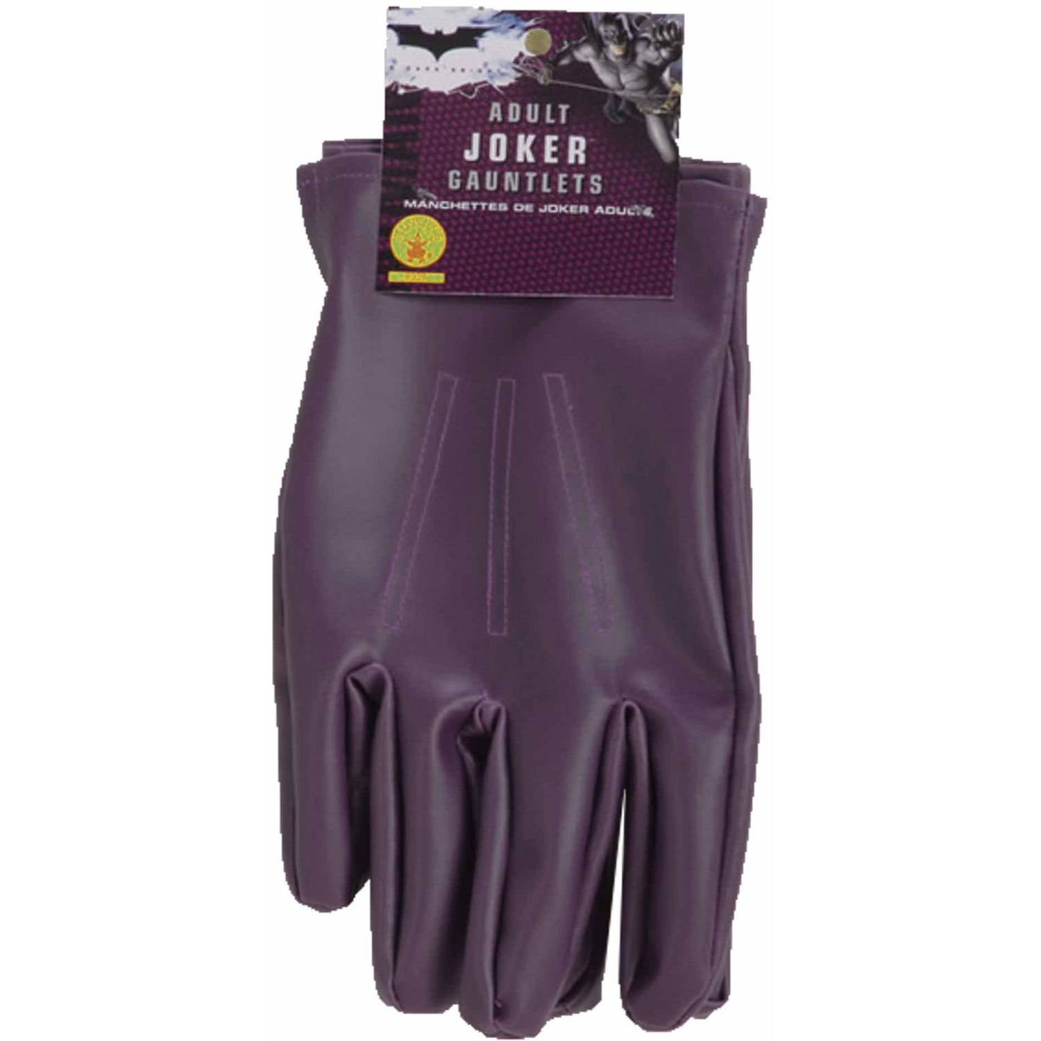 The Joker Gloves Mens Batman Dark Knight Fancy Dress Adults Halloween Accessory 