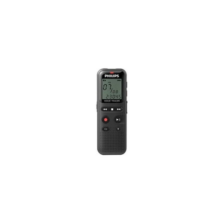 Philips - VoiceTracer Digital Voice Recorder 8 GB DVT1160 - Black