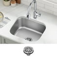 thumbnail image 2 of KRAUS Premier 20 in Undermount Single Bowl 18-Gauge Stainless Steel Kitchen Sink, 2 of 14