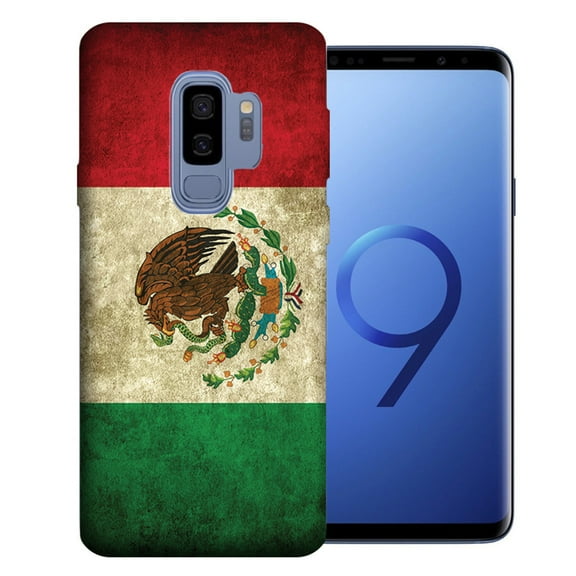 MUNDAZE For Samsung Galaxy S9 Plus Mexico Flag Design TPU Gel Phone Case Cover