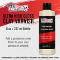 thumbnail image 2 of U.S. Art Supply Professional High Gloss Pouring Paint Art Topcoat & Clay Varnish, 8 Ounce Bottle - Clear Permanent Protective Finish for Pouring Masters Paint Artwork, Polymer & Air Dry Clay Sculpture, 2 of 6