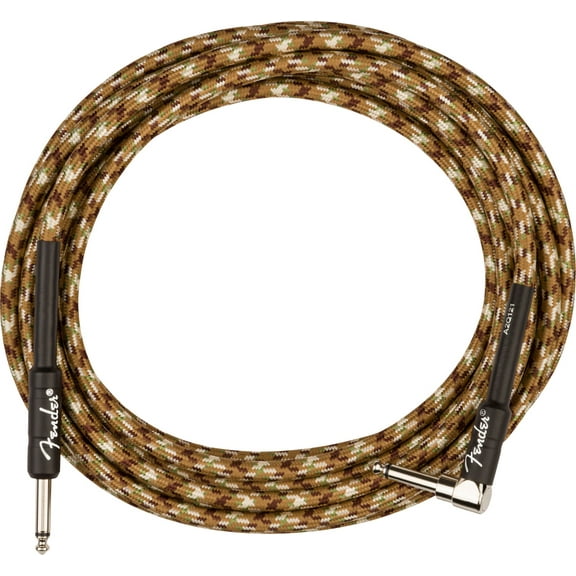 Fender 18.6-Foot Professional Instrument Cable, Straight-Angled, Desert Camo - 1 Pack