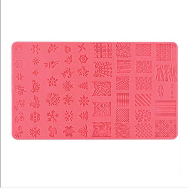 Nail Art Silicone Printing Template Plastic Template 3D Relief