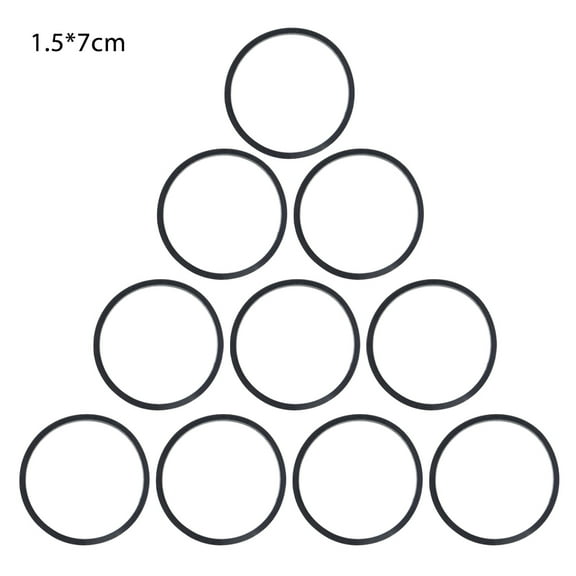 Yammee 1.5mm Replacement Turntable Belt Rubber Flat Drive Belt for Record Player DVD CD-ROM Repeater Phono Belt