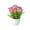 Pink, variant on FTsdfkl Artificial Carnation Potted , Silk Carnation Flower Arrangement, Multicolor Carnation Bunch with White Pot, for Home, Office, and Balcony Decor