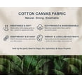 thumbnail image 5 of Soimoi 100% Cotton Canvas Fabric - Tropical Print, Green | 56" Wide | Sold by 10 Yard | Medium Weight Upholstery Fabric for Home Dcor, Bags & DIY Projects, 5 of 7