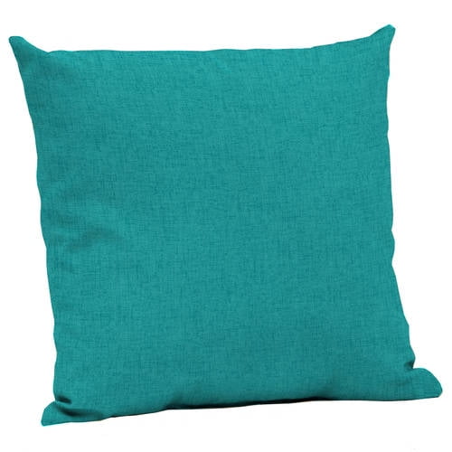 Mainstays Solid Turquoise 24" x 24" Outdoor Patio Deep Seat Pillow Back