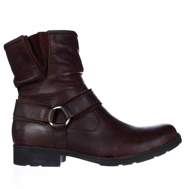 Womens Born Estonia Cross Strap Ankle Boots Rust