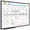 35" x 23" Calendar Whiteboard, variant on JILhome 35" x 23" White Board, 3'x2' Magentic Dry Erase Board, Whiteboard with Long Pen Tray for Home, School, Office, Kitchen, Black Aluminium Frame