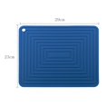 thumbnail image 3 of Waterproof Dish Drying Mat Hot Pot Holder Heat Resistant Dish Draining Mat Navy blue, 3 of 9