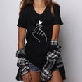thumbnail image 2 of T-Shirt Imprimé pour Femmes 2025, Manches Longues, Col Rond, Manches Courtes, Spandex, Blouse, 2 of 7