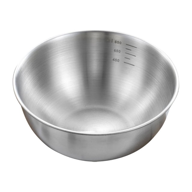 Renjiang Bol en Métal, Bassine en Métal en Acier Inoxydable, Bol à Salade en Métal Profond et Robuste par Erya