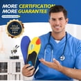 thumbnail image 2 of HERMOSO Plantar Fasciitis Insoles for Men Women - Orthotics Inserts, Shoe Insoles Arch Support Flat Feet Inserts (1 Pair, XS, Deep Blue), 2 of 8