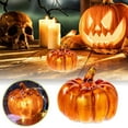 thumbnail image 2 of Decoration Pumpkin LED Light Up Jack O' Desktop Ornament For Vintage Ornament Set Vintage Christmas Ornament Strength Ornament Special Christmas Ornament Sparkly Ornament, 2 of 3