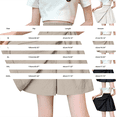 thumbnail image 3 of Only Moment Tennis Skirts for Women with Shorts Polyurethane Fiber Solid Basic Versatile Stretchy Flared Pleated Skater Mini Skirts Mini Skorts for Wowomen Black,M, 3 of 4