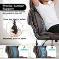 thumbnail image 4 of COOLHUT Big and Tall Office Chair 500LBS, Comfy Heavy Duty Executive Desk Chair with Adjustable Lumbar Support, Higth Back Computer Home Office Chair with Padded Flip -up Arms, Coffee, 4 of 9