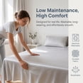 thumbnail image 5 of Unique Bargains Microfiber Gauze Bed Sheet Flat Sheet Bedding Silver Gray 90"x102", 5 of 5