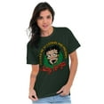 thumbnail image 4 of Betty Boop Christmas Wreath Attitude Women's Graphic T Shirt Tees Brisco Brands M, 4 of 6