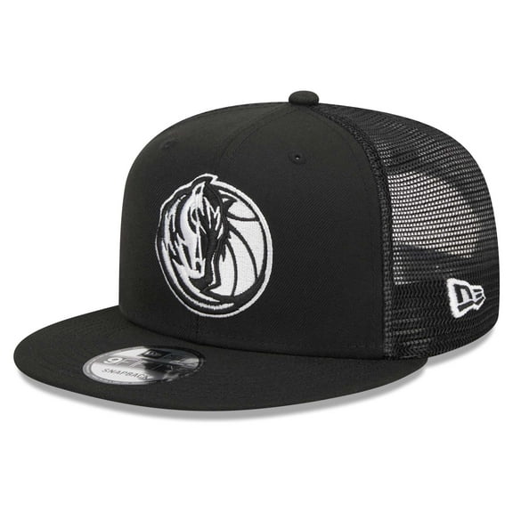 Men's New Era Black Dallas Mavericks 9FIFTY Snapback Trucker Hat