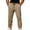 Khaki#55, variant on YOIAVAIOY Men Cargo Jogger Pant Hip Hop Casual Street Pants Solid Drawstring Cinch Bottom Sweatpants with Pockets Red M