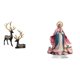 thumbnail image 1 of Escultura de reno, alce, estatua de resina, colección y adorno acrílico 2D, decoración de mesa decorativa independiente para gabinete, mesa, boda,, 1 of 8
