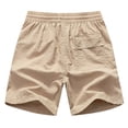 thumbnail image 3 of Gibobby Men's Beach Shorts Swim Shorts 2 in 1 Men's Swim Trunks 9" with Zipper Pockets Bathing Suit Built-in Board Shorts Swimwear Long Shorts(XXL,Khaki), 3 of 3